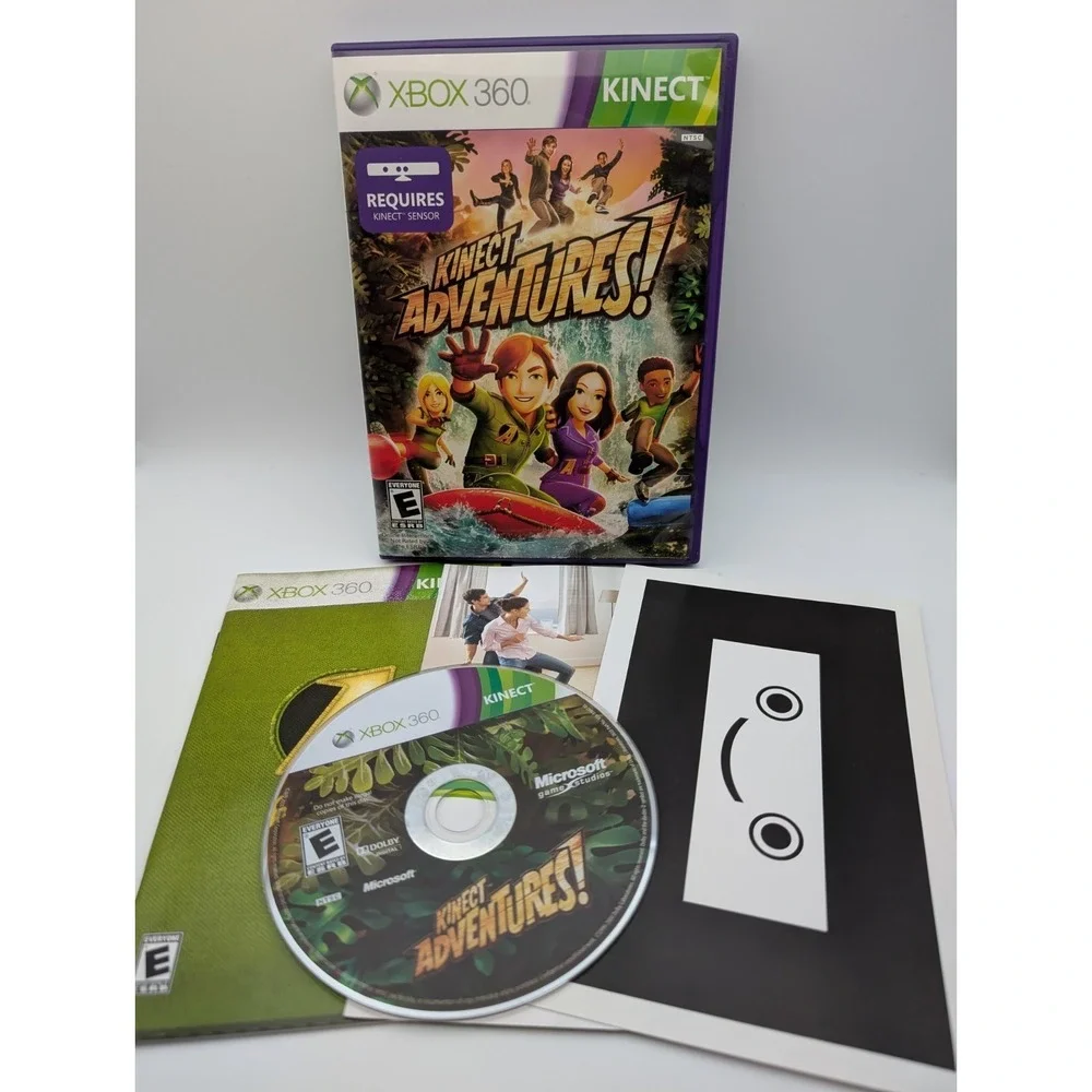 Kinect Adventures (Microsoft Xbox 360, 2010) Complete W/ Inserts CIB‎ Tested